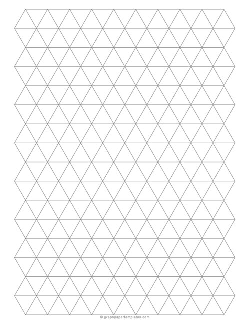 3/4-Inch Triangle Graph Paper