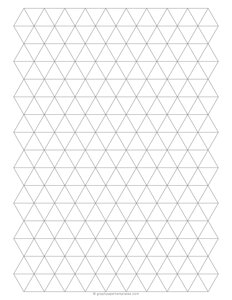 3/4-Inch Triangle Graph Paper