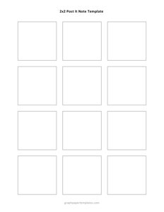 2x2 Post-it Note Template (Editable)