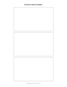 5x3 Post-it Note Template (Editable)