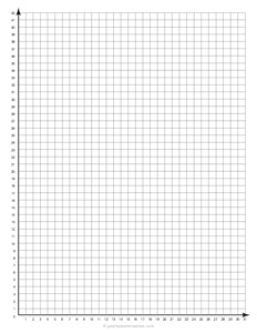 Single Quadrant Graph Paper