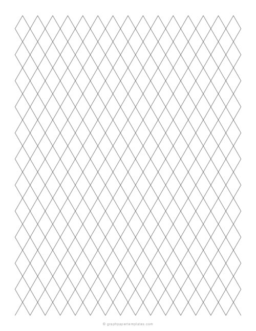 1/2 Diamond Grid Paper