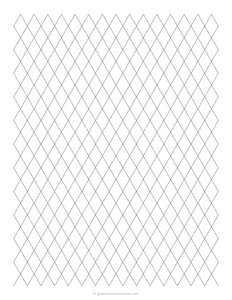 1/2 Diamond Grid Paper