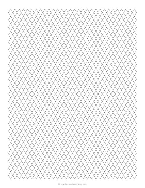 1/4 Diamond Grid Paper