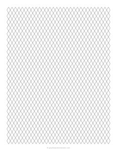 1/4 Diamond Grid Paper