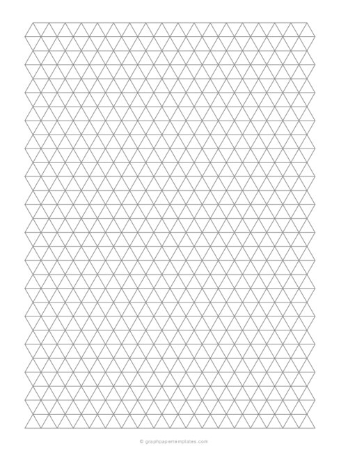 1 cm Triangle Graph Paper