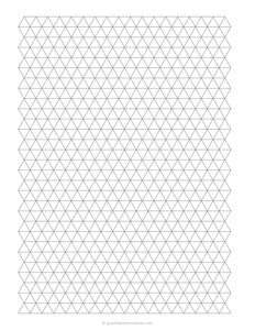 1 cm Triangle Graph Paper