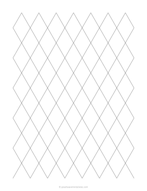 1 Diamond Grid Paper