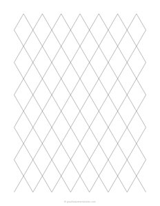 1 Diamond Grid Paper
