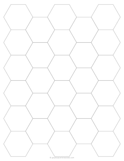 1 Hexagon Graph Paper