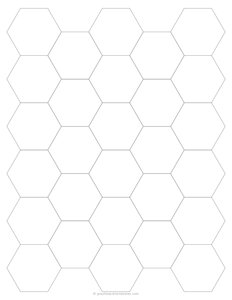 1 Hexagon Graph Paper