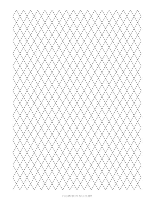 1 cm Diamond Grid Paper