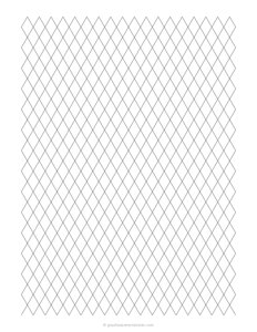 1 cm Diamond Grid Paper