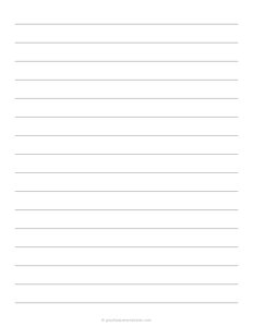 5/8 Lined Paper - (Mid-Wide Ruled)