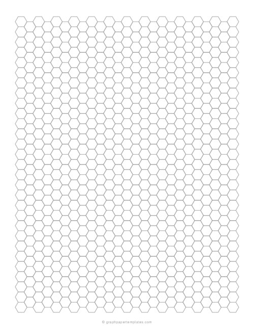 5 mm Hexagon Graph Paper