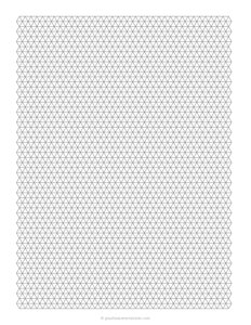 5 mm Triangular Graph Paper