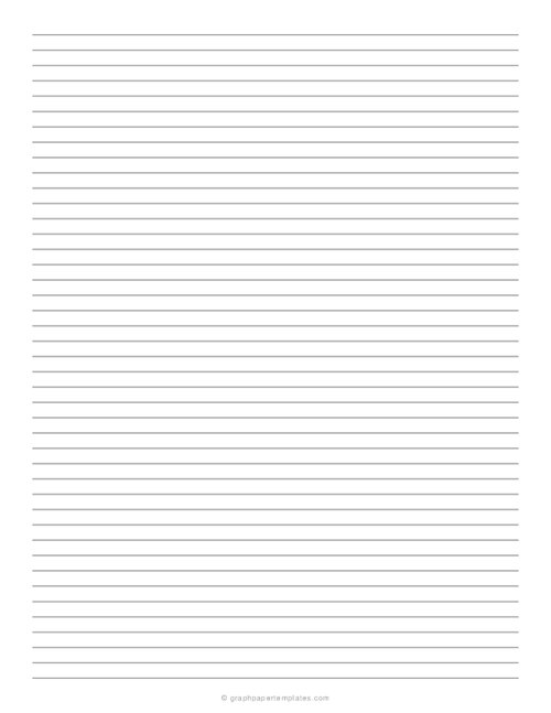 6 mm Lined Paper