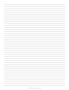6 mm Lined Paper