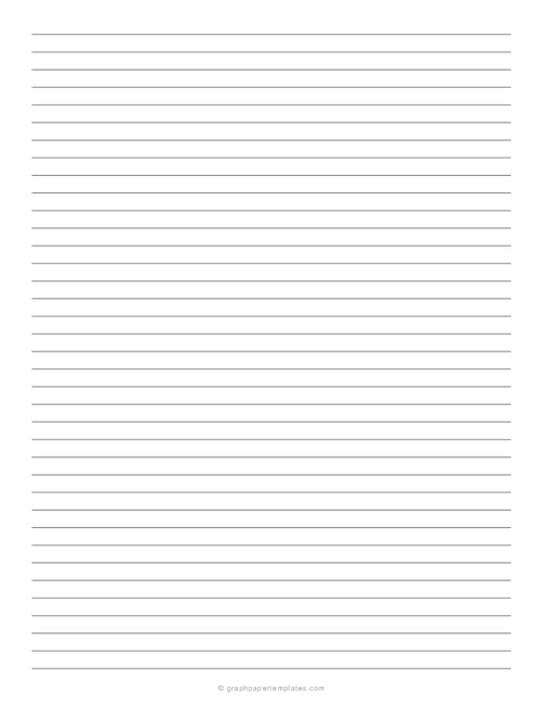 7 mm Lined Paper