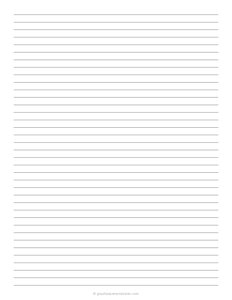 7 mm Lined Paper