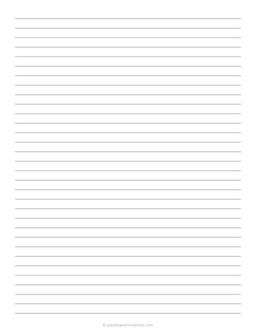8 mm Lined Paper