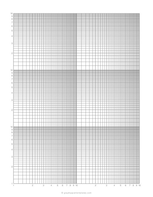 Log-Log Graph Paper (6 Cycles - 2×3)