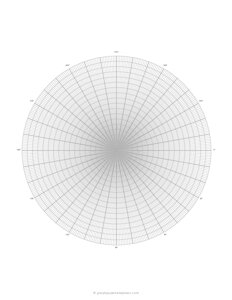 Standard Polar Graph Paper (10° / 1°)