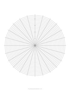 Centimeter Polar Graph Paper