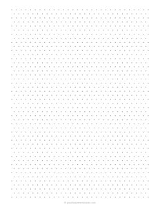 1/4 Triangle Dot Graph Paper