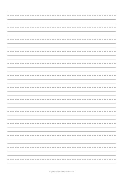 1/2 Handwriting Paper (A4)