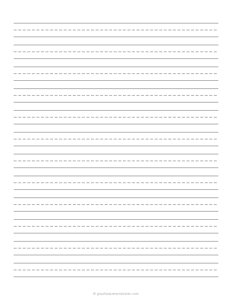 1/2 Handwriting Paper