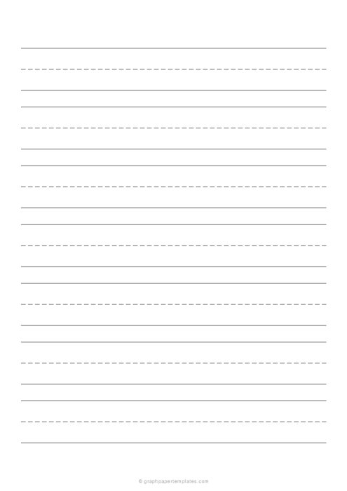 1 Handwriting Paper (A4)