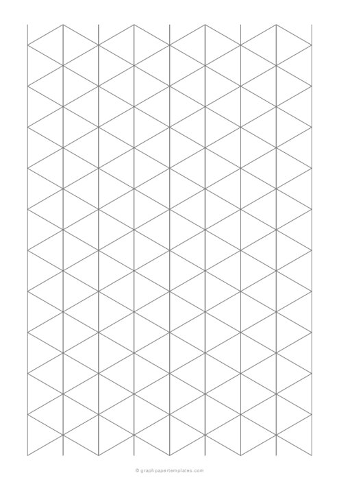 1 Isometric Graph Paper (A4)