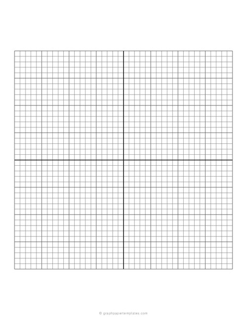 Blank Coordinate Graph Paper