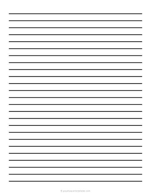 1 cm Low Vision Dark Lined Paper