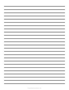 1 cm Low Vision Dark Lined Paper