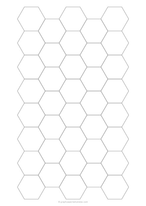 2 cm Hexagon Graph Paper (A4)