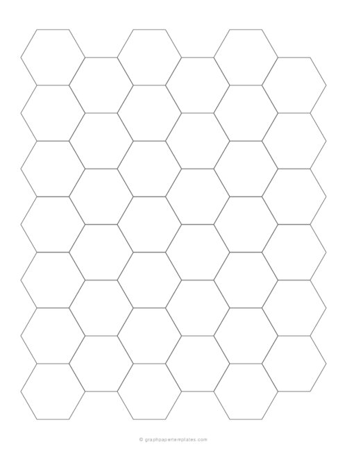 2 cm Hexagon Graph Paper