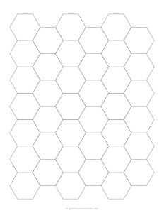 2 cm Hexagon Graph Paper