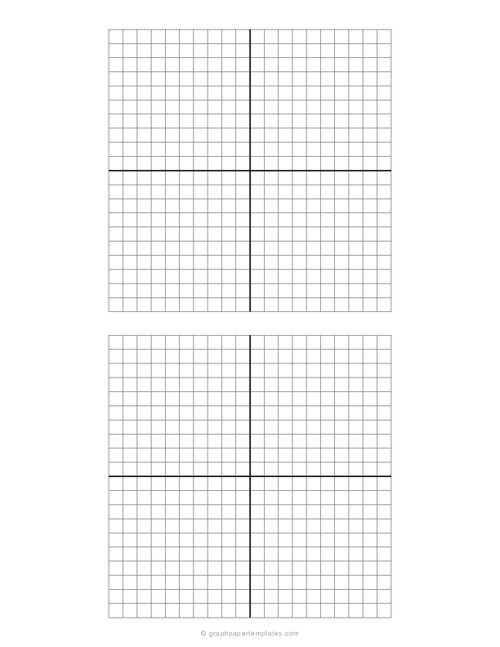 2 Blank Coordinate Graphs