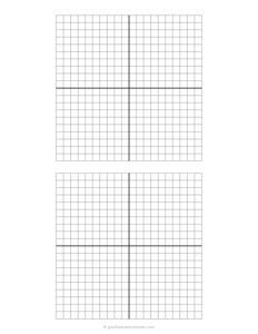 2 Blank Coordinate Graphs