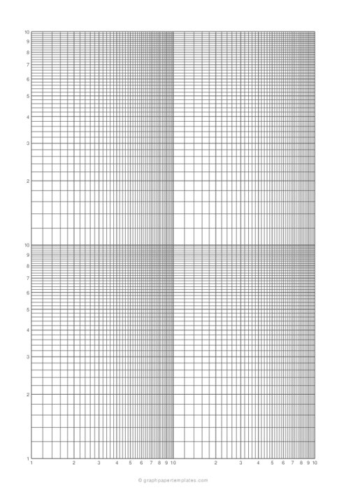 Log-Log Graph Paper - 4 Cycles (2×2) - A4
