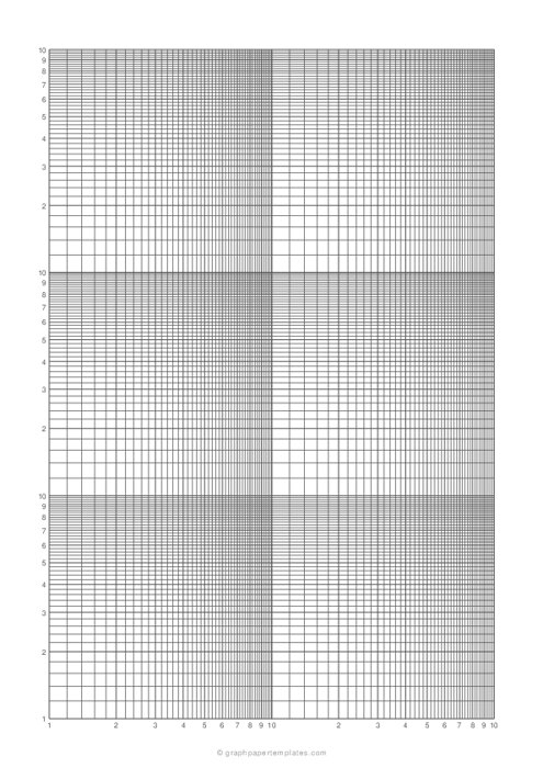 Log-Log Graph Paper - 6 Cycles (2×3) - A4