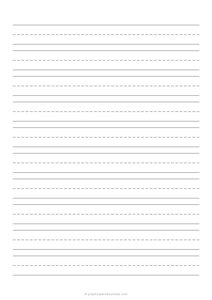 3/4 Handwriting Paper (A4)