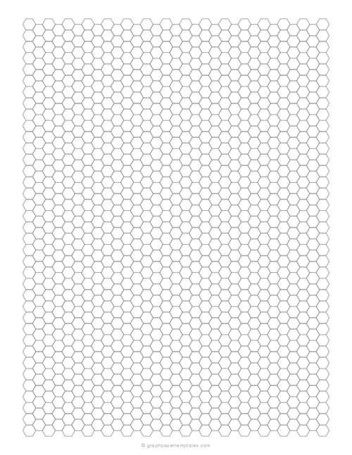 4 mm Hexagon Graph Paper