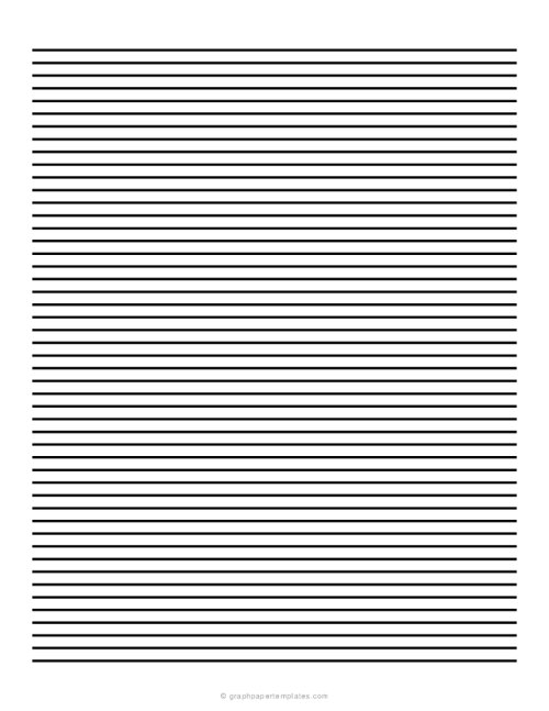 5 mm Low Vision Dark Lined Paper