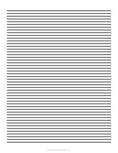 5 mm Low Vision Dark Lined Paper
