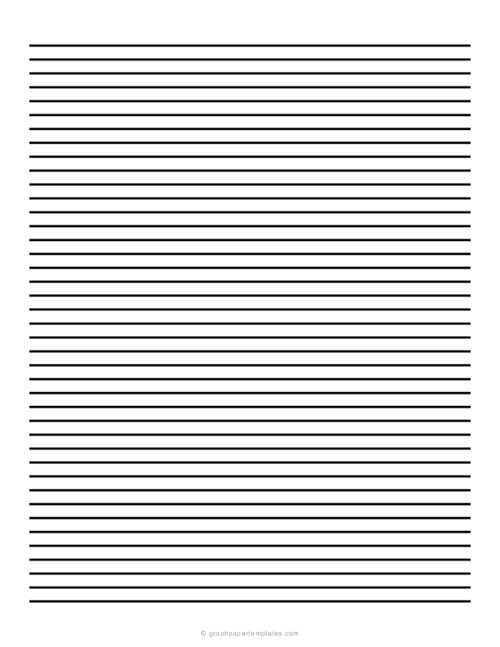 6 mm Low Vision Dark Lined Paper
