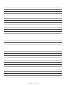 6 mm Low Vision Dark Lined Paper
