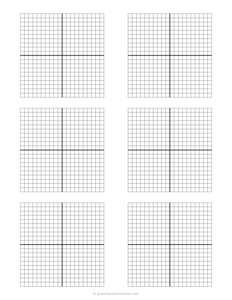 6 Blank Coordinate Graphs
